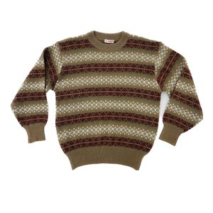 [여] 트로이 노르딕 패턴 스웨터